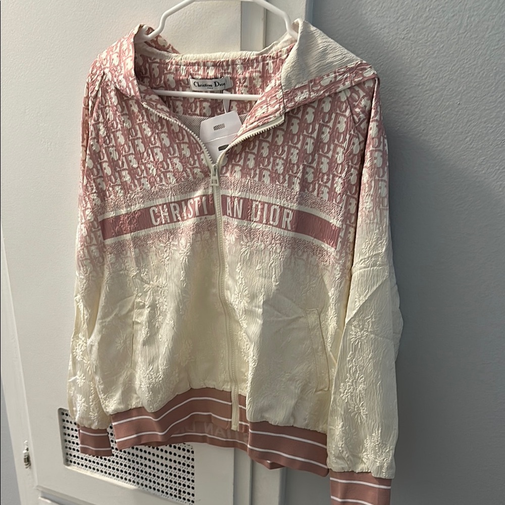Dior Women's Cream and Pink Jacket